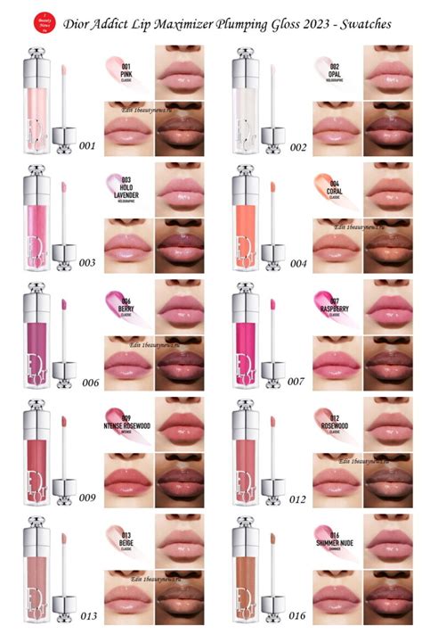 dior lip maximizer mini price|Dior lip gloss color chart.